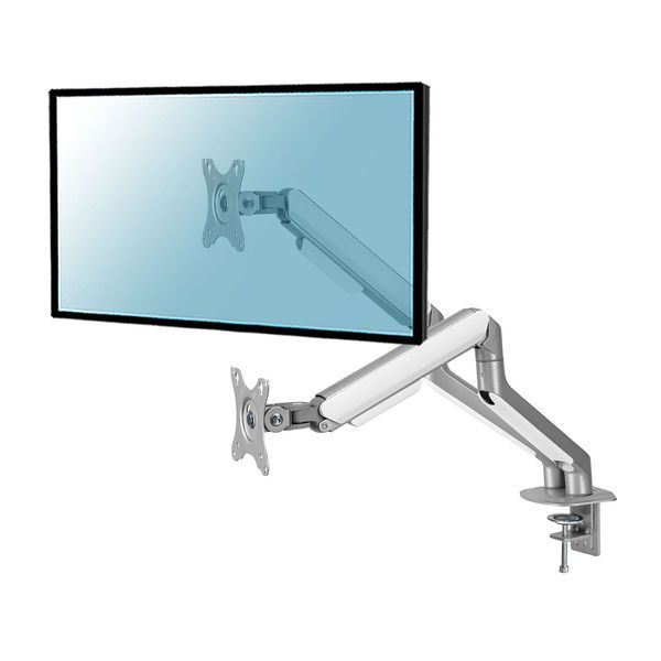 KIMEX Full Motion Desk Mount for 2 Screens, 17''-32'', Grey