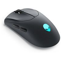 Dell Alienware Tri-Mode Gaming Mouse AW720M - Optical Mouse - 8 Buttons - Wired, Wireless - USB, 2.4GHz, Bluetooth 5.1 - Dark Side of the Moon (Black)