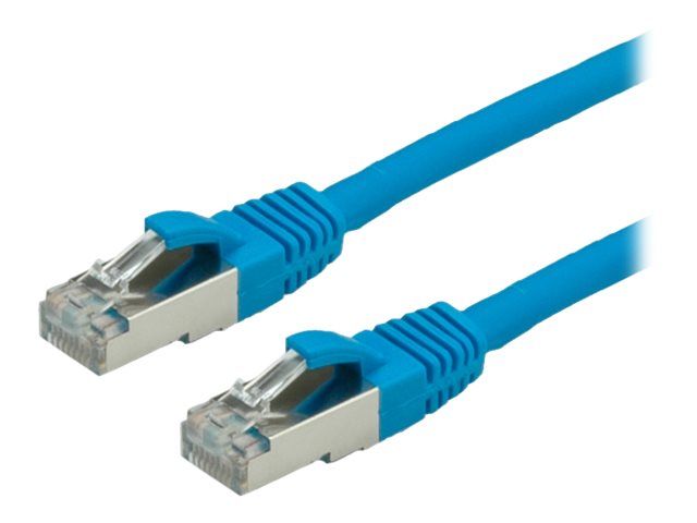 Secomp VALUE - RJ-45 (M) to RJ-45 (M) Patch Cable - 2m - SFTP, PiMF - CAT 6e - Halogen-Free, Molded, Locking - Blue