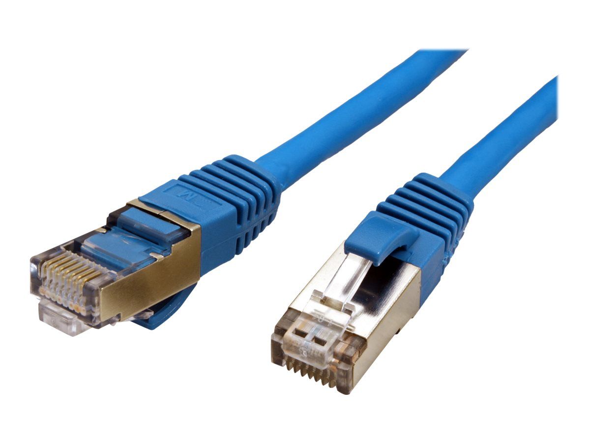 Secomp VALUE - RJ45 (M) to RJ45 (M) Patch Cable - 3m - SFTP, PiMF - CAT 6 - Halogen-free, Molded, Locking - Blue