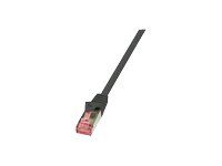 Logilink Cat.6 S/FTP Cable, 2m Black Ethernet