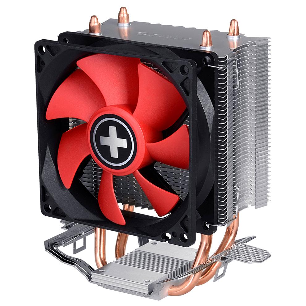 Xilence A402 CPU Cooler, 9.2cm Black, Red, Silver