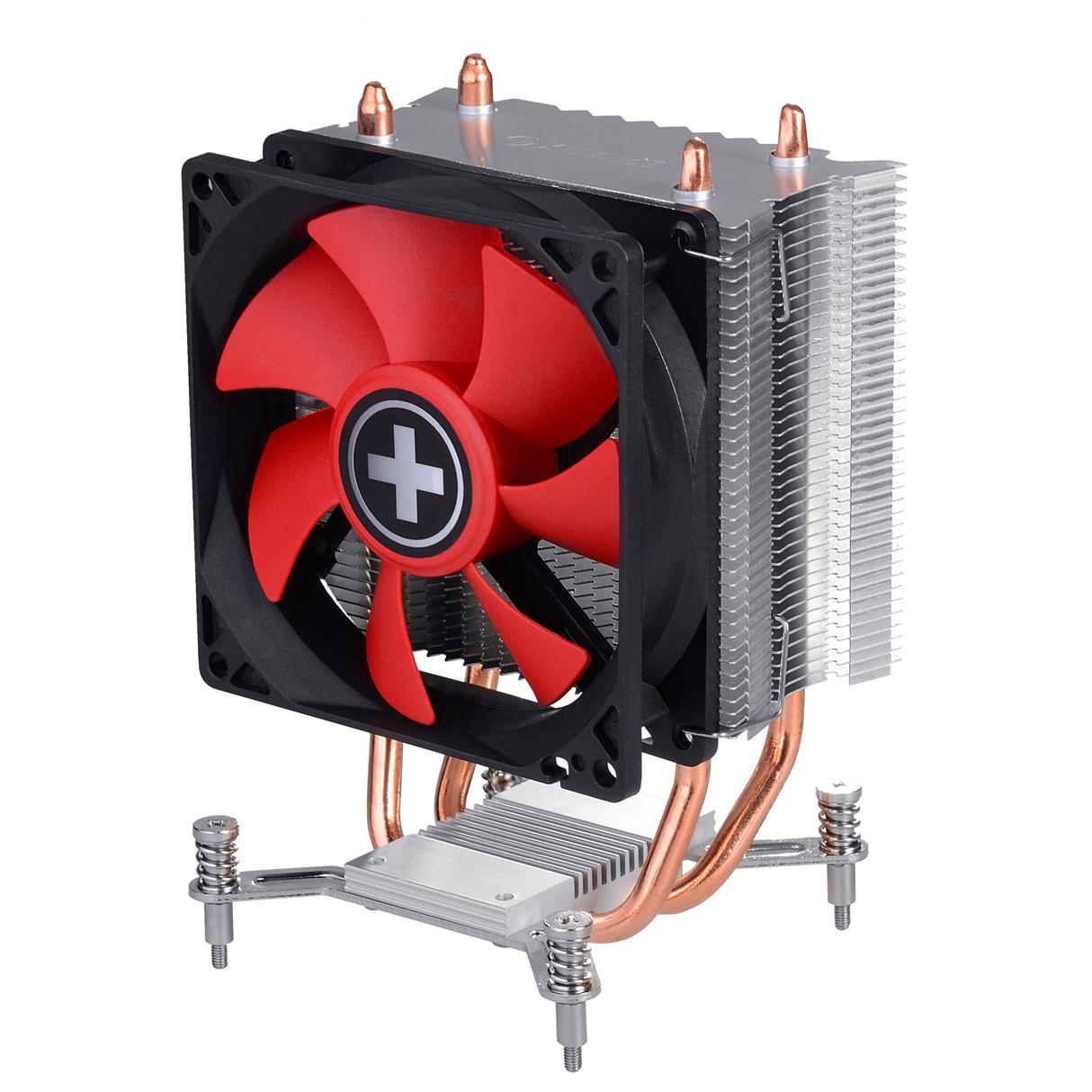 Xilence I402 CPU Cooler - 9.2cm Black, Red, Silver