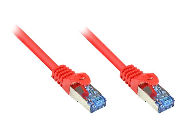 Câble ALCASA CAT 6a SFTP, 50 cm, RJ-45 (M) vers RJ-45 (M), Rouge