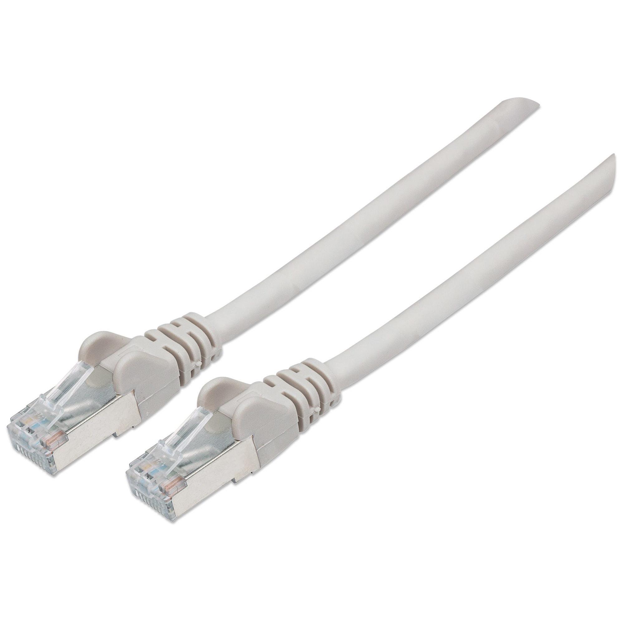 Intellinet Network Patch Cable, Cat6, 10m, Grey, Copper, S/FTP, LSOH / LSZH, PVC, RJ45, Gold Plated Contacts, Snagless, Booted, Lifetime Warranty