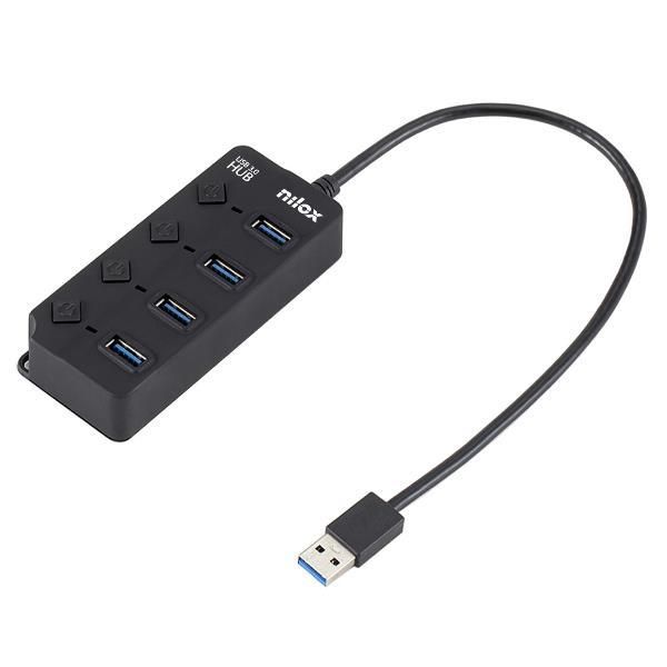 Hub Nilox USB 3.0 de 4 puertos