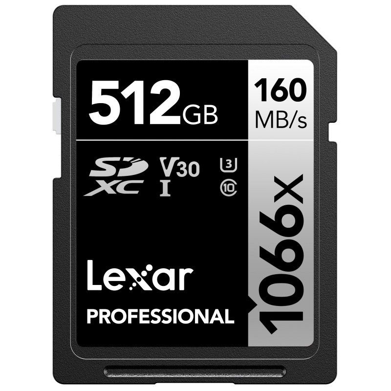 Tarjeta SD Profesional Lexar 1066X 512GB 160MB/s