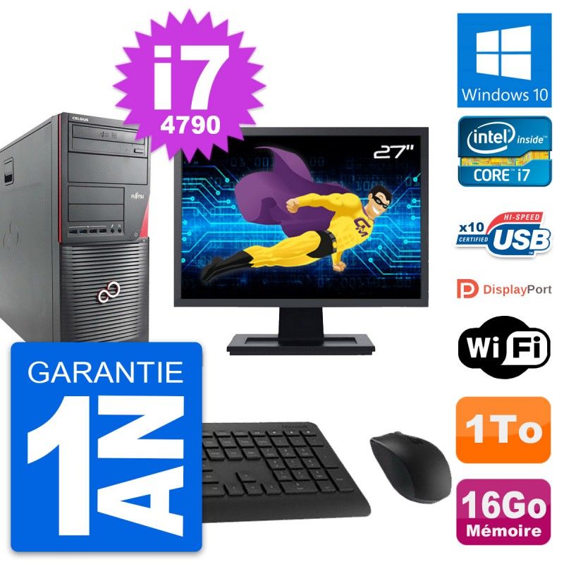 Fujitsu W530 27-inch PC Tour - Intel i7, 16GB RAM, 1TB HDD, Windows 10, WiFi
