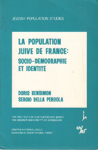 La población judía de Francia por Bensimon/Della Pergola (Rústica)