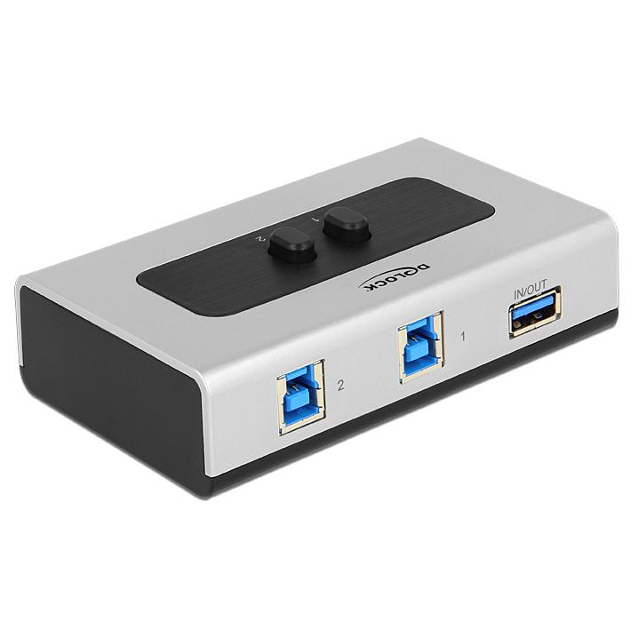 Conmutador Delock USB 3.0 de 2 puertos