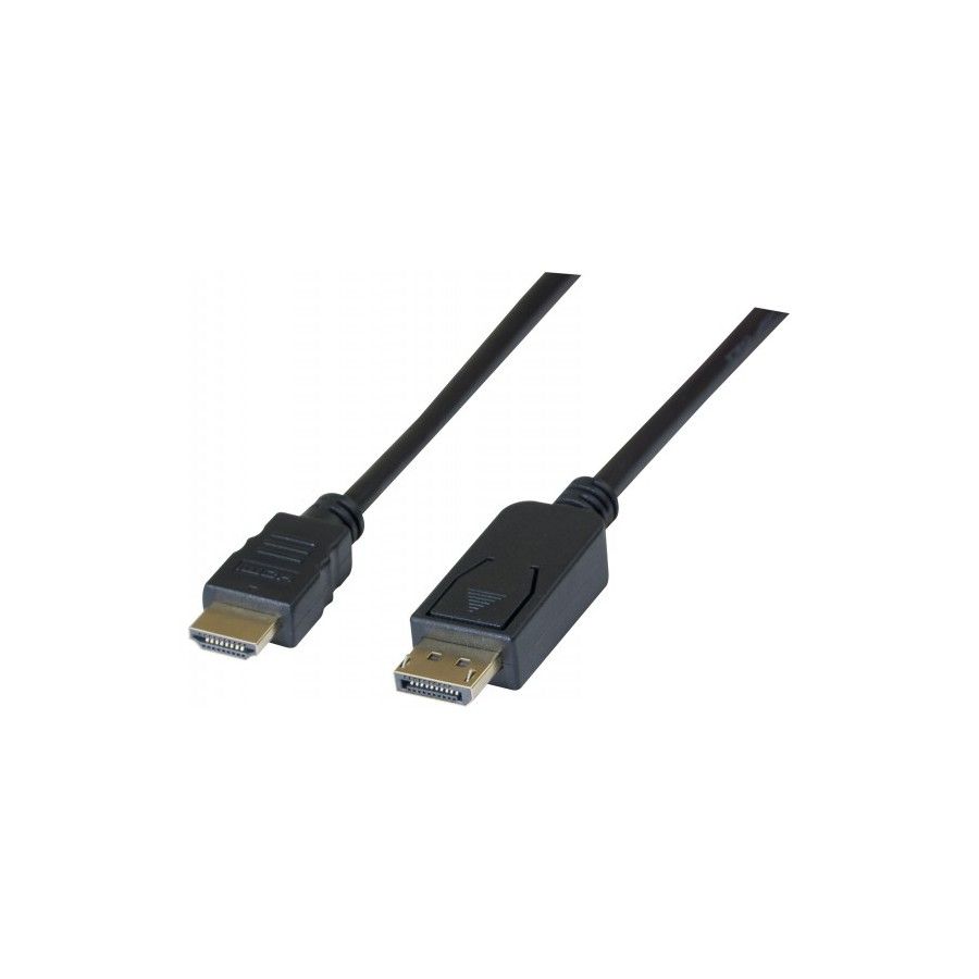 Cable Dexlan DisplayPort 1.2 a HDMI 1.4 - Negro - 2 metros