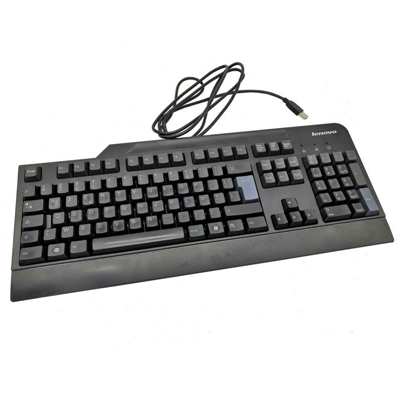 Lenovo SK-8825 AZERTY USB Keyboard, Black