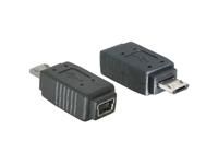 Adaptador Delock Micro-USB a Mini USB (Masculino a Femenino)