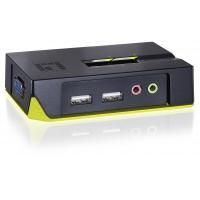 Digital Data Communications ViewCon KVM-0221 - Screen, Keyboard, Mouse/Audio Switch - 2 x KVM/Audio - 1 Local User - Desktop