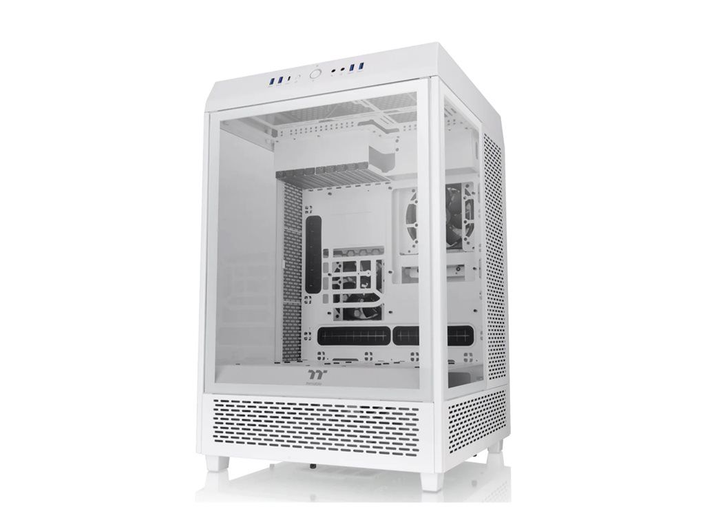 Caja de PC Thermaltake The Tower 500 de torre media E-ATX con paneles de vidrio - Blanco