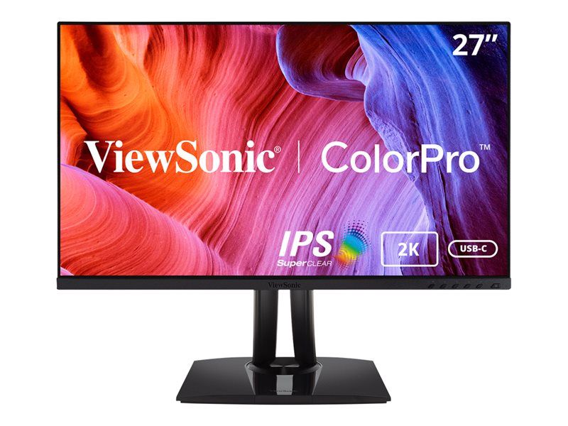 ViewSonic VP2756-2K - Écran LED - 27" - 2560 x 1440 WQHD - IPS - 350 cd/m² - 1000:1 - 5 ms - HDMI, DisplayPort, USB-C - haut-parleurs