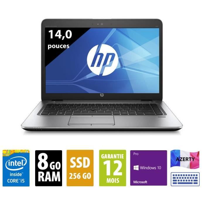 HP EliteBook 840 G3 - 14-inch Core i5-6300U - 8GB RAM - 256GB SSD - WXGA - Windows 10 Pro (Certified)