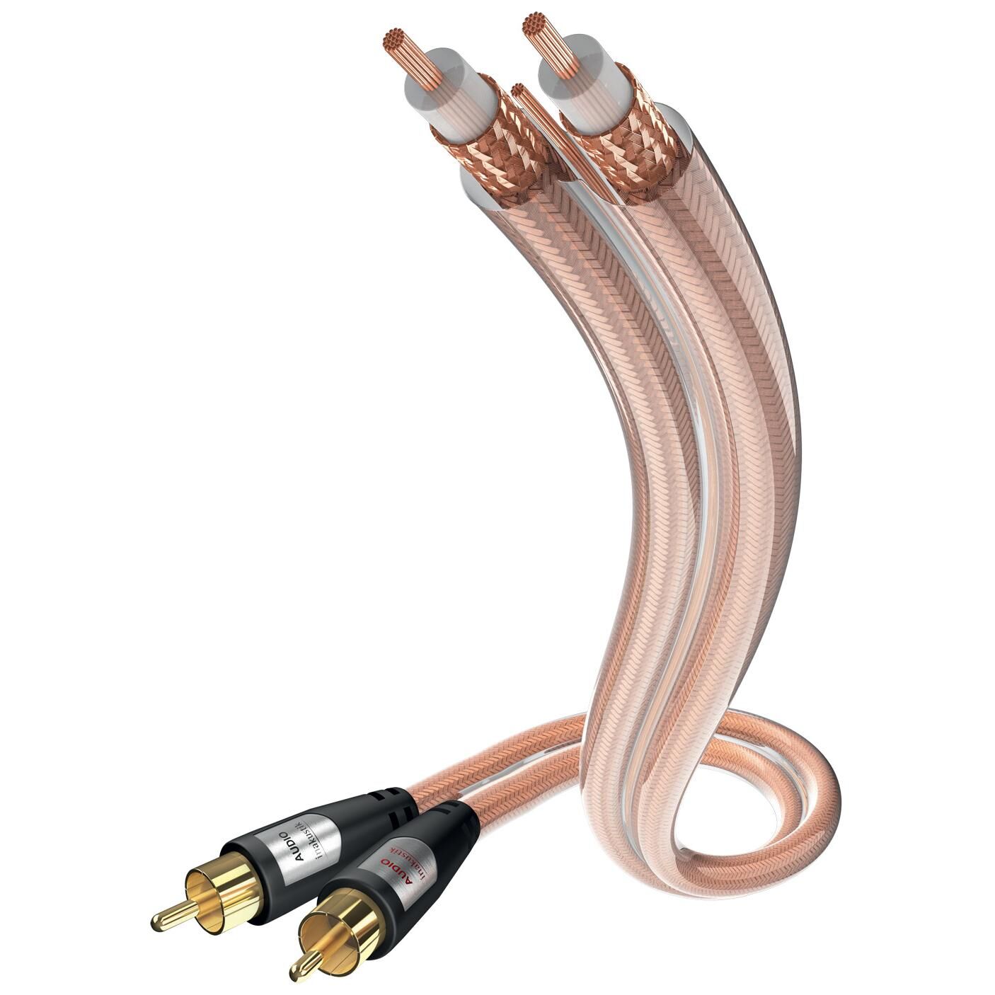Câble audio Inakustik 1,5 m RCA Transparent