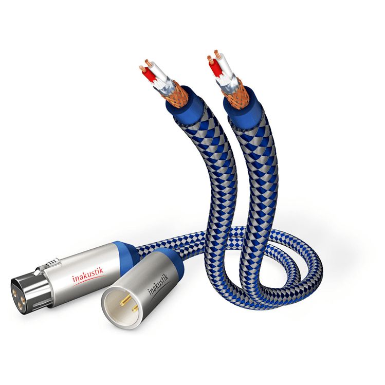 Câble audio XLR Premium Inakustik (2 x 0,75 m)