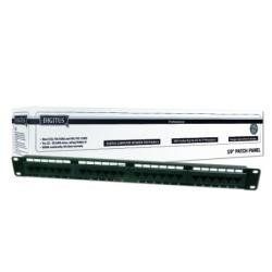 Panneau de raccordement Digitus 19", Cat. 6, Classe E, 24x RJ45, Noir
