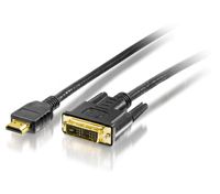 Cable adaptador Digital Data Communications HDMI a DVI-D - 2 m - Triple blindado - Negro