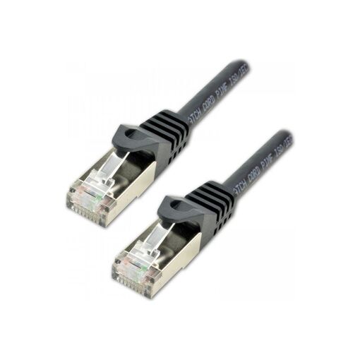 Cable de conexión MCL Samaar RJ-45 a RJ-45 - 20m - 6.2mm - SFTP - CAT 7 - Libre de halógeno y gancho - Negro