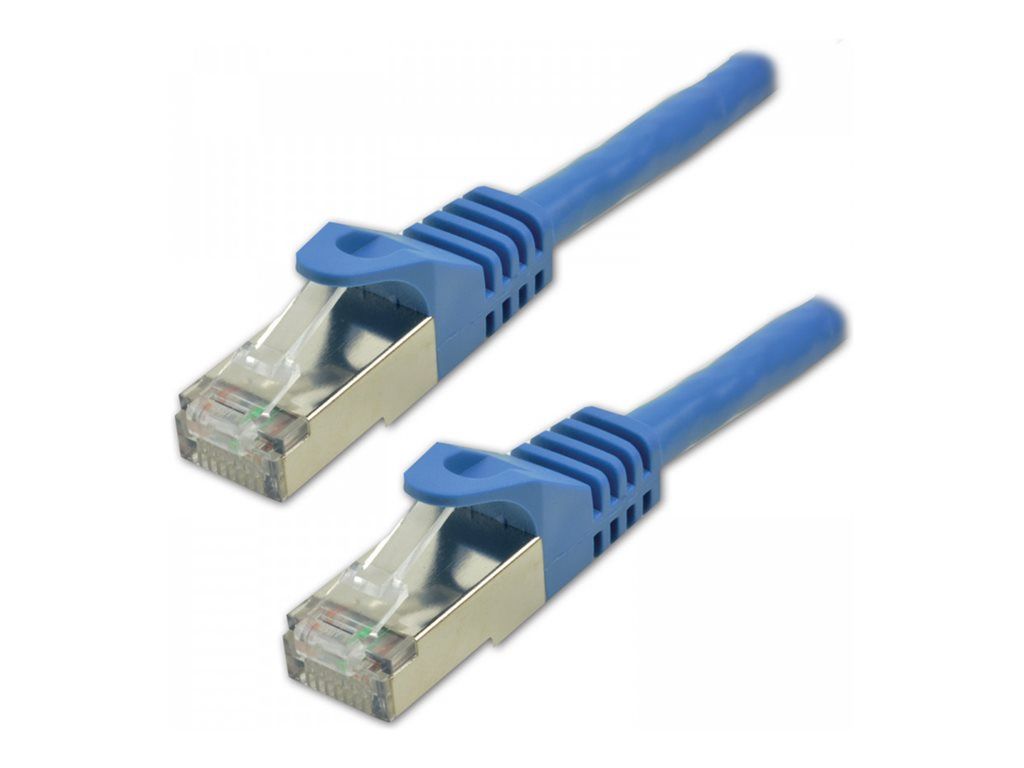 MCL RJ-45 (M) to RJ-45 (M) Cable - 15m - 6.2mm - SFTP - CAT 7 - Halogen and Hook Free - Blue