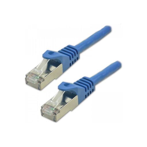MCL RJ-45 (M) to RJ-45 (M) Cable - 15m - 6.2mm - SFTP - CAT 7 - Halogen and Hook Free - Blue