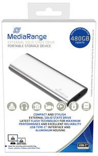 MediaRange SSD Portable Drive - 480GB - USB 3.2 Gen 2 (USB-C)