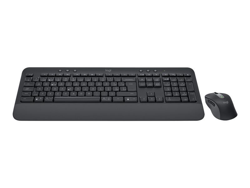 Logitech Signature MK650 Combo para Negocios - Conjunto de Teclado y Ratón Inalámbricos - Bluetooth LE - QWERTZ - Alemán - Grafito