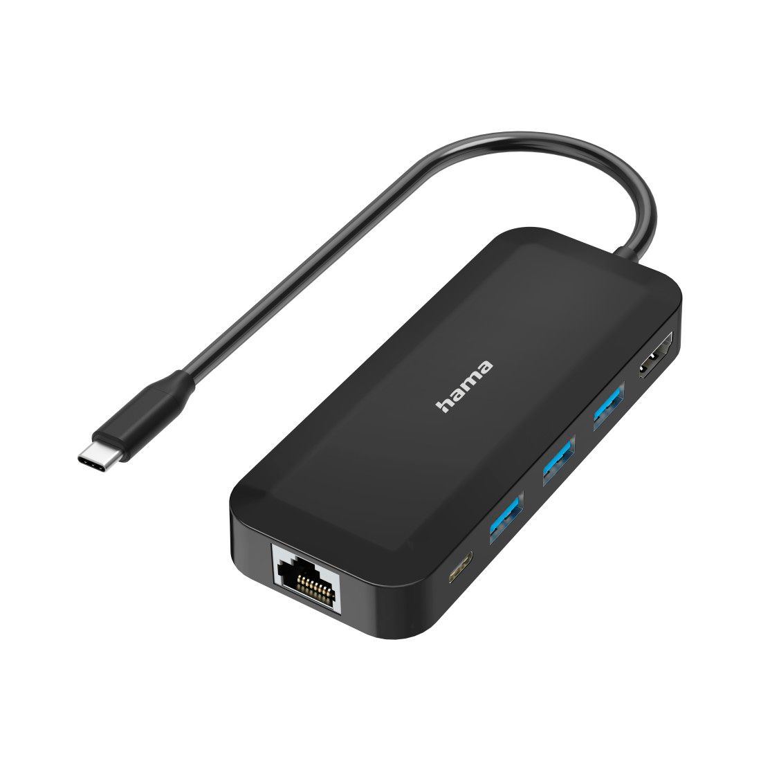 Hub USB-C Hama Classique Ligne, Adaptateur Multiport 6 Ports