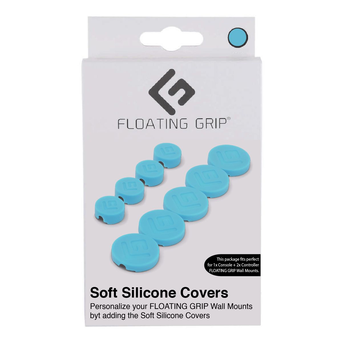 Floating Grip Wall Mount Covers (Turquoise)