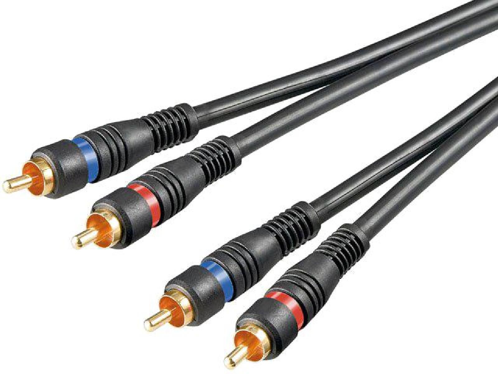 Goobay 2xRCA Audio Cable 1.5m M/M (Black)