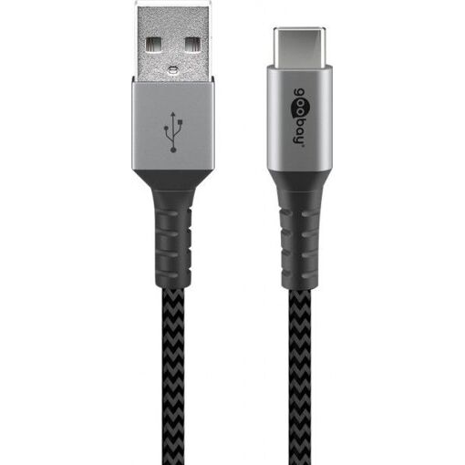 Goobay Compatible USB 2.0 Type A - C Cable, 50cm (Black)