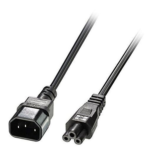 Câble d'alimentation Lindy C14 vers C5 2m (Noir)