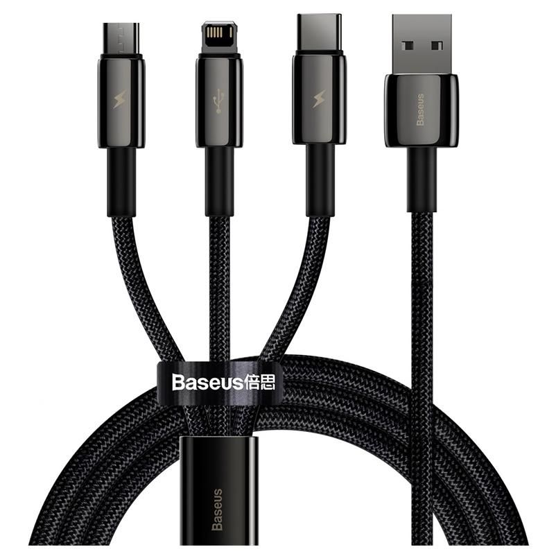 Baseus Tungsten Gold 3-in-1 USB Cable