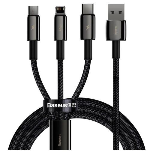 Baseus Tungsten Gold 3-in-1 USB Cable