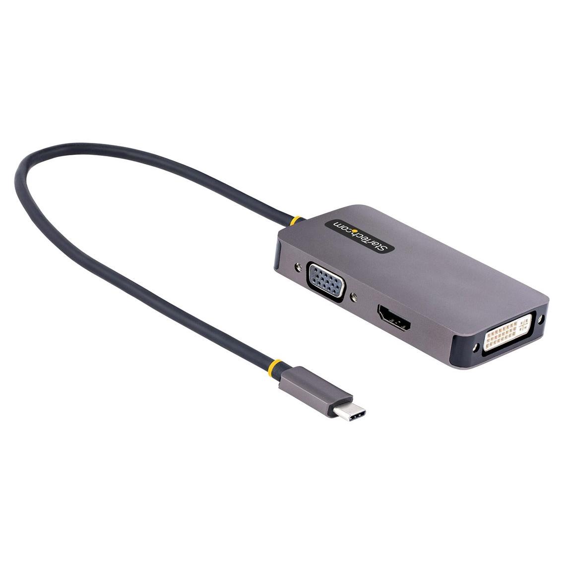 Adaptador StarTech USB C a HDMI VGA - Estación de acoplamiento multipuerto USB Tipo C - USB-C