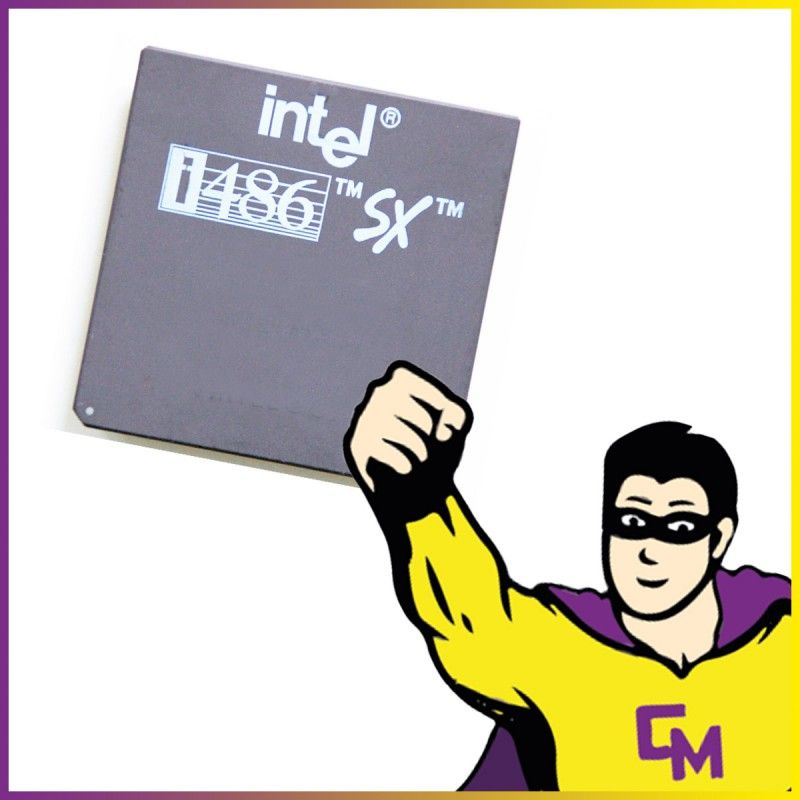 Intel I486 SX CPU (A80486SX25, 25MHz)
