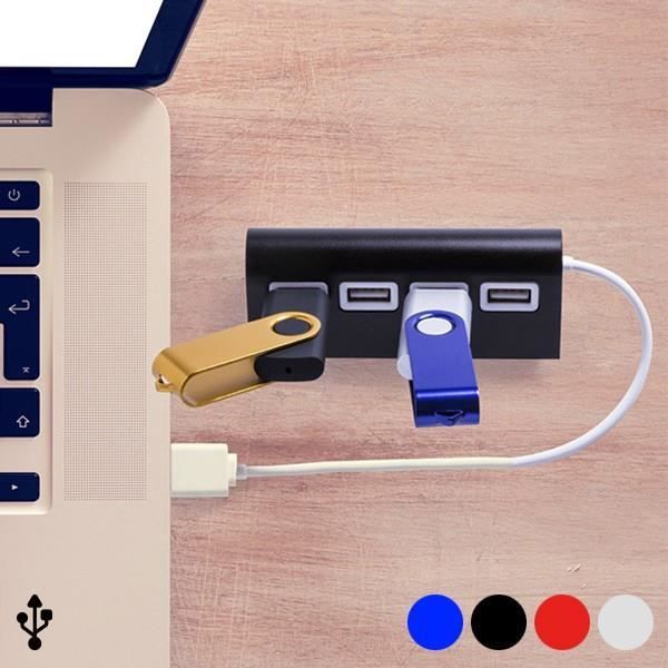 EUROWEB 4-Port USB Hub - USB Color Multiplexer - Blue