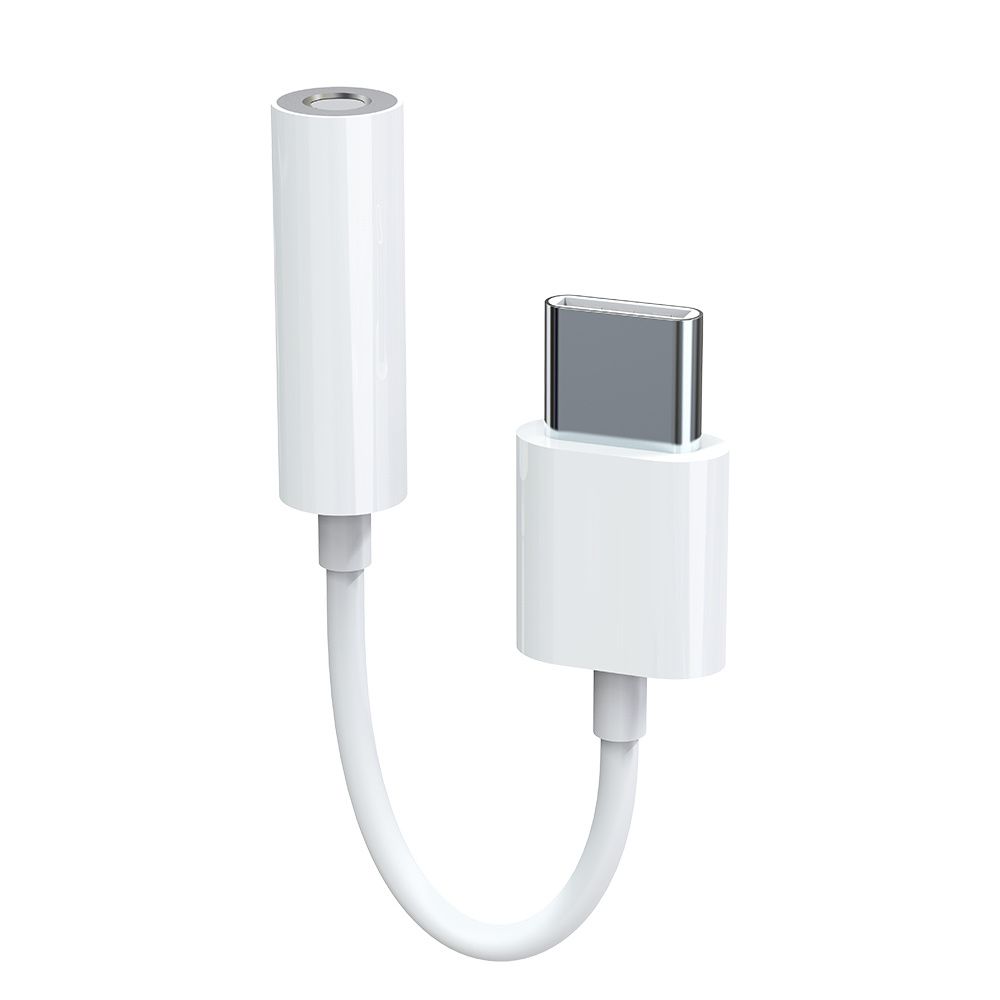 WE USB Type-C to 3.5mm Jack Adapter (White)