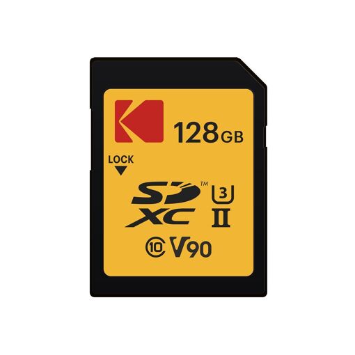 Kodak ULTRA PRO Flash Memory Card - 128GB - V90 Video Class / UHS-II U3 / Class 10 - SDXC UHS-II