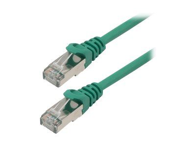 MCL Samare RJ-45 to RJ-45 Cable - 2m - SFTP Cat 6 - Molded, Locking, Hookless - Green