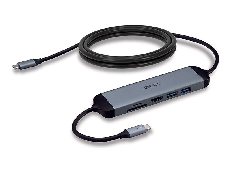 Dock USB 3.2 Tipo C Lindy con cable de carga PD