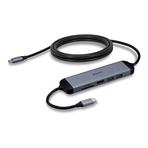 Station d'accueil Lindy USB-C 3.2 avec câble de charge PD