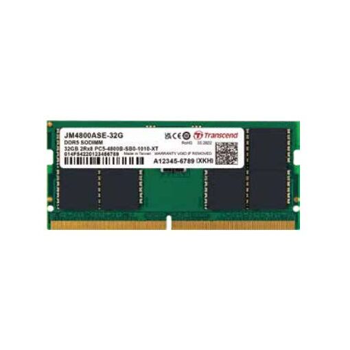 Módulo de memoria RAM Transcend JetRAM - 16GB - SO DIMM 262 pines - 4800MHz / PC5-38400 - 1.1V - Con búfer - ECC integrado