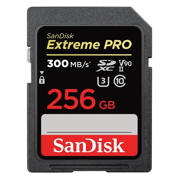 SanDisk Extreme PRO Flash Memory Card - 256GB - UHS-II U3 / Class10 - SDXC UHS-II