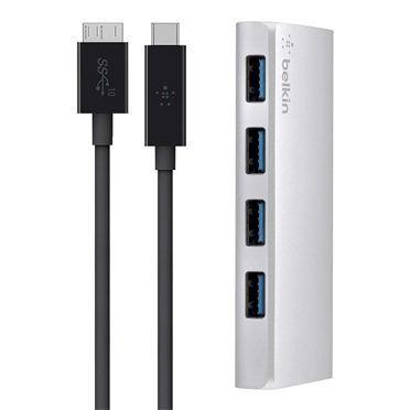 Hub et adaptateur Belkin USB 3.2 - Argent