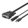 Connectland USB-C to VGA Audio Cable, 1.8m