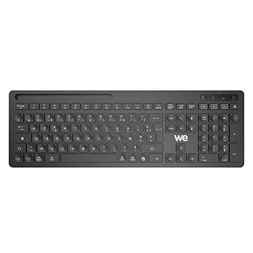 WE Wireless Bluetooth Keyboard with Integrated Phone Support (Black)